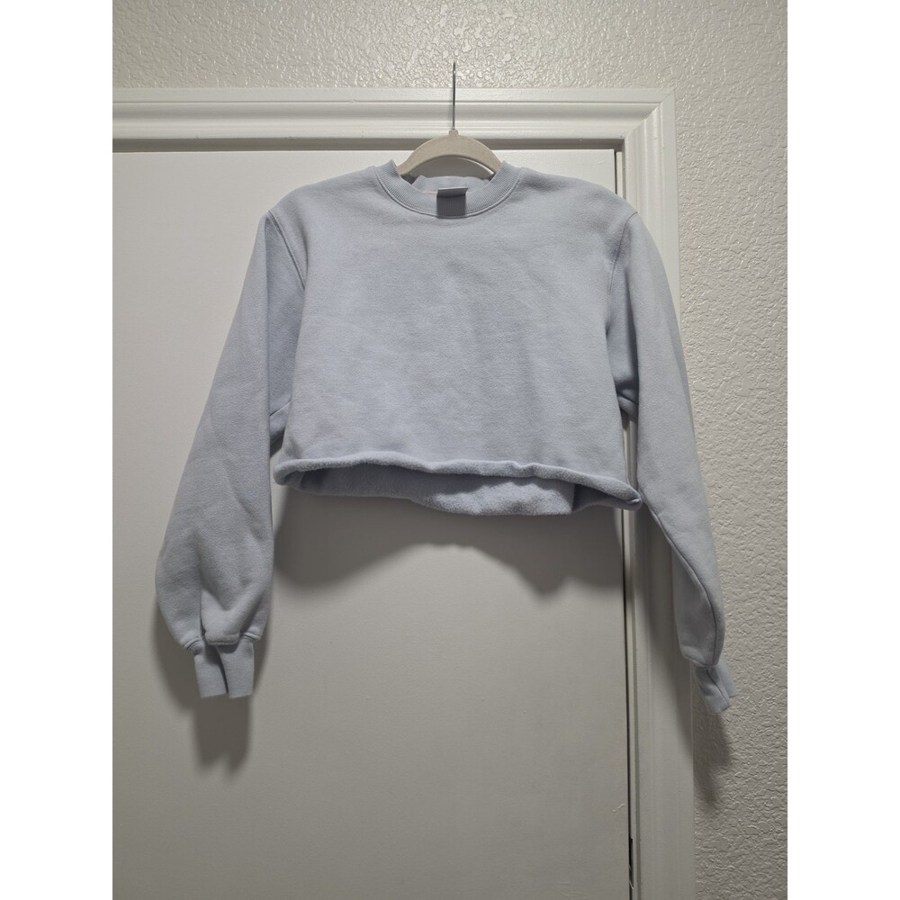 Aritzia Blue Cropped Sweatshirt. Sz 2XS